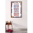 thumbnail image 2 of The United States Of America - Constitution Preamble Wall Poster, 22.375" x 34", Framed, 2 of 2