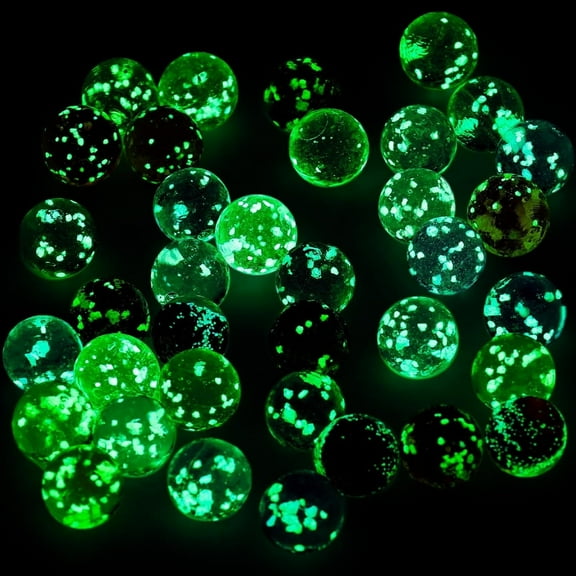 20 PCS Muti-Colors Glass Marbles,Glow in the Dark Marbles,Marble Games Accessories,Upgraded Glow in the Dark Marbles for Teenagers and Adults