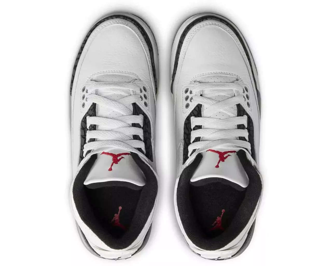 Big Kid's Jordan 3 Retro "Cement Grey" Summit Wht/Fire Red (DM0967 106) - 5.5