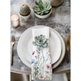 thumbnail image 3 of Cloth Napkins Set of 2 - 20x20 Inches, Spring Floral Washable Reusable Table Napkins, Colorful Botanical Wildflower Summer Soft & Absortbent Dining Napkin for Party Wedding Hotel Restaurant, 3 of 8