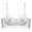 White, variant on Wancir Women's Sexy Lace Push Up Plus Size Bra Sheer Balconette Underwire Unlined