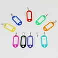 thumbnail image 2 of Farfi 20Pcs Removable Key Tags with Window PP Prevent Missing Key Identifiers Bag Accessories (Random Color), 2 of 13