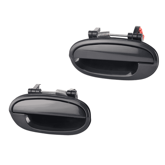 Par de MANIJAS PUERTA EXTERIOR HUSHAN Matiz 2006 al 2012 Traseras Negro