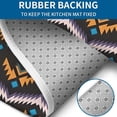 thumbnail image 4 of Boho Multicolor Geometric Ethnic Pattern Bathroom Rugs Sets 3 Piece,Toilet Cover Set,Absorbent Non Slip Bathroom Mats Sets with U-Shaped Contour Rug Toilet Rug Set, 4 of 5