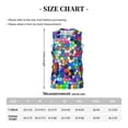 thumbnail image 4 of Naloa Colorful Tie Dye Stained Glass 2 Basketball Jersey Reversible Men's Mesh Athletic Sports Shirts Training Practice S-4XLMedium, 4 of 6