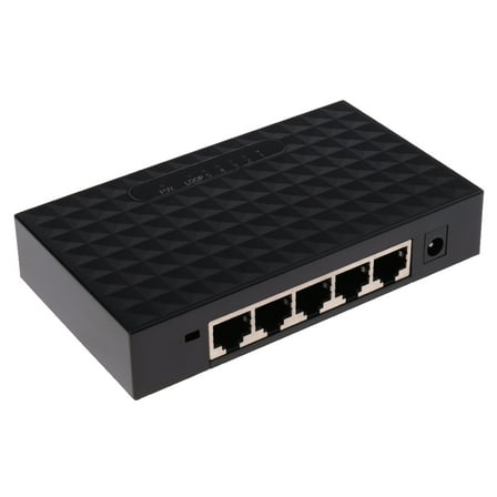 yotijay 5Port Gigabit Ethernet Smart Switch,Desktop Ethernet Splitter Box Plug