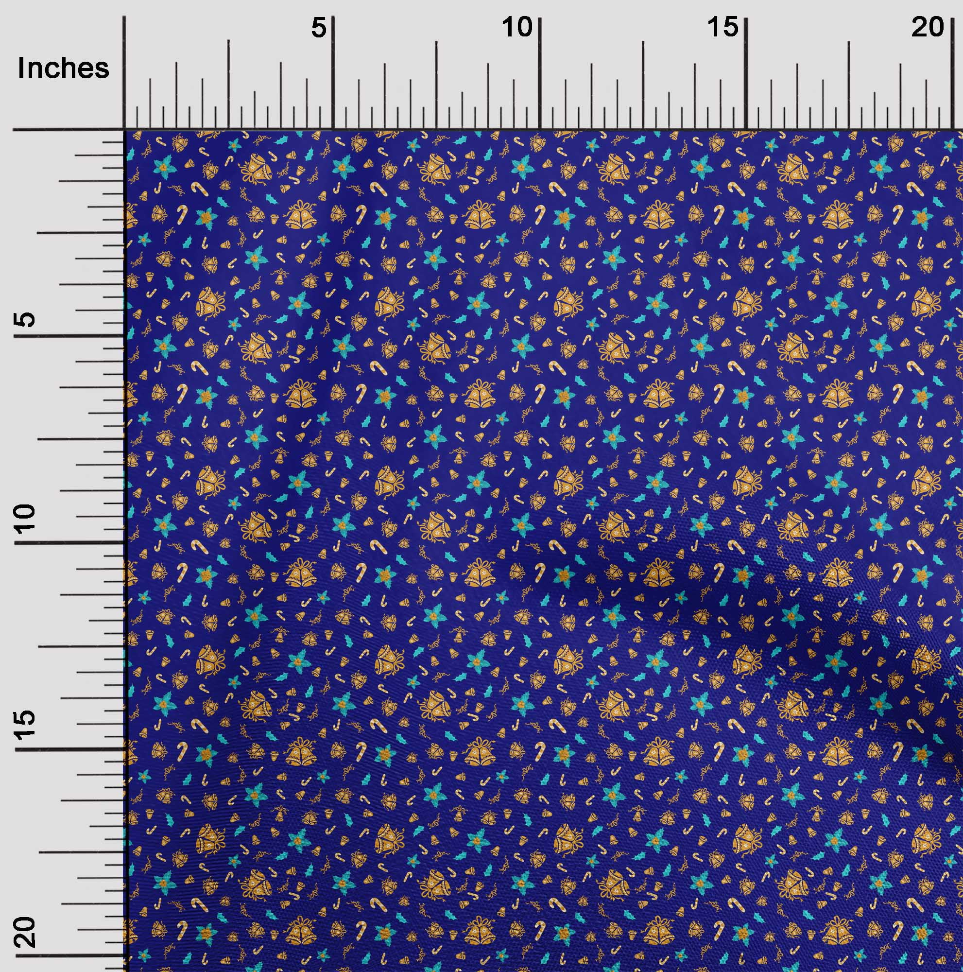 oneOone Viscose Chiffon & Blue Fabric Christmas Diy Clothing Quilting Fabric Print Fabric By Yard 42 Inch Wide