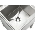 thumbnail image 6 of TRINITY BASICS | 18x16x13 Basin | Stainless Steel Utility Sink | NSF | w/ Pull-Out Faucet | White, 6 of 8