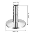thumbnail image 2 of Adaptador de Manguera de Abrazadera, Conexión de Flange de 1.575" a Barb de Manguera de 3/8" 2 Pcs, 2 of 5