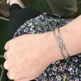 thumbnail image 2 of Stainless Steel Silver Celtic Infinity Knot Bangle Bracelet, 2 of 6