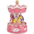 thumbnail image 6 of Northlight Children's Sleepy Time Animated Musical Carousel - 6.5" - Piink, 6 of 6