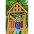 thumbnail image 2 of Creative Cedar Designs Mountain View Lodge Swingset With Yellow Accessories and Green Slide, 2 of 7