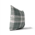 thumbnail image 3 of Tartan Block Deep Aqua Throw Pillow, 3 of 4