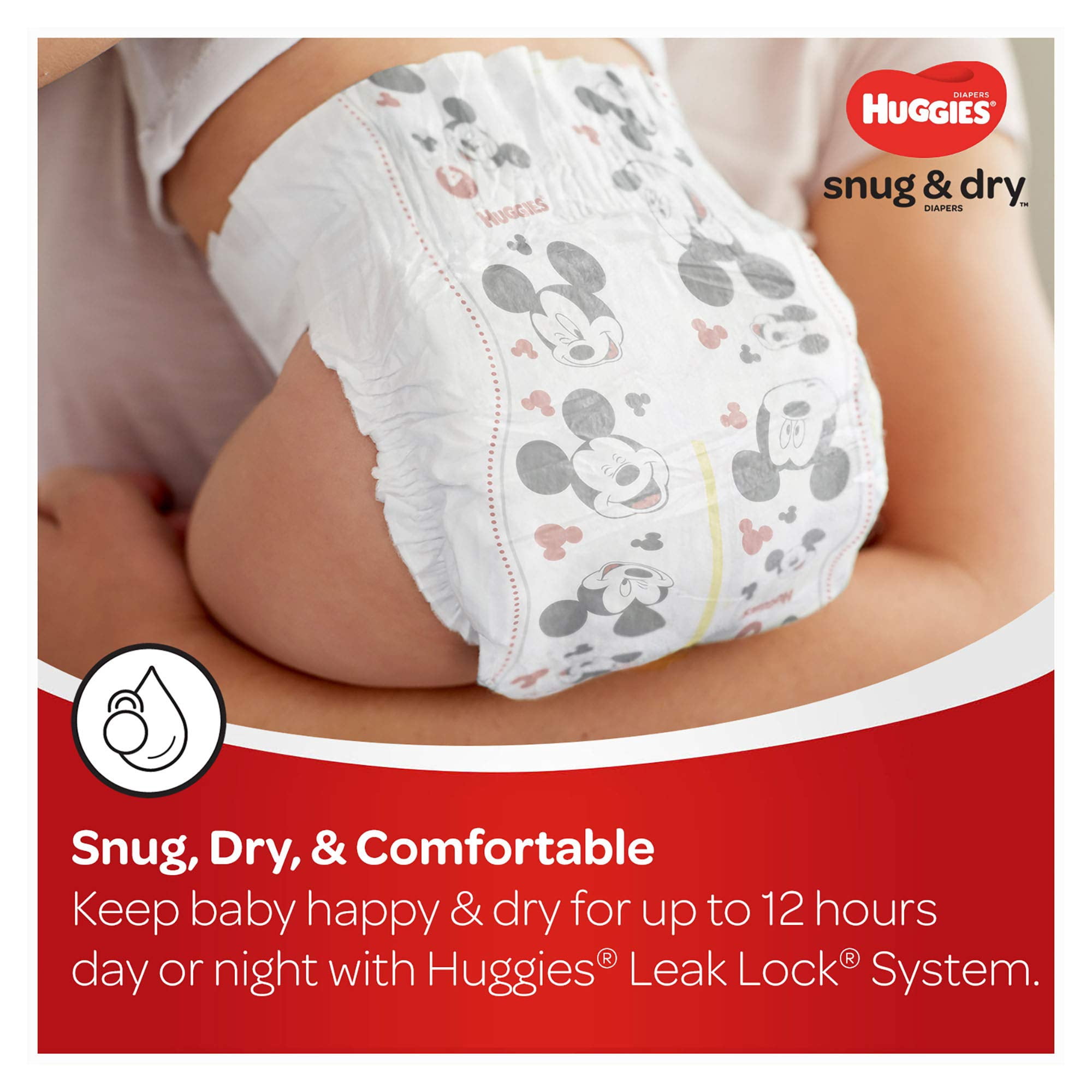 Huggies Snug & Dry Baby Diapers, Size 5, 88 Ct