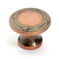 thumbnail image 2 of Dynasty Hardware K-4001-AN Super Saver Ribbon & Reed Cabinet Knob- Antique Nickel, 2 of 5
