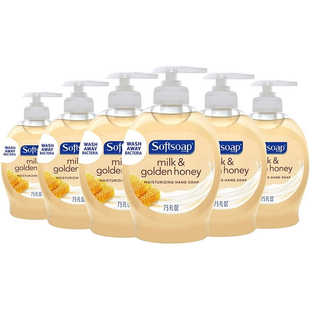 Softsoap Liquid Hand soap milk and Honey 7.5 Fluid Ounce Pack