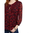 thumbnail image 3 of Tommy Hilfiger Womens Chiffon Pintuck Blouse, 3 of 4