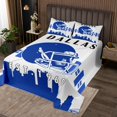 thumbnail image 2 of Erosebridal Retro Football City Quilt Sets for King Size Bed, Rugby Player Bed Set, Sports Print Decor, 2 of 5
