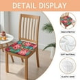 thumbnail image 2 of Pioneer Flower Floral Print Pattern Seat Covers for Dining Room Chairs Set Of 4,Stretch Printed Washable Chair Seat Cover with Elastic Ties and Button,Removable Waterproof Couch Cushion Covers, 2 of 6