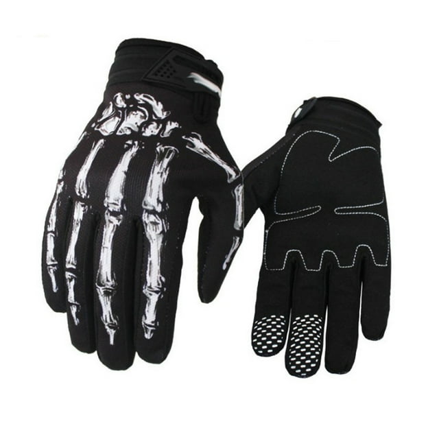 Baohd Lightweight And Shockproof Skeleton Riding Gloves For Autumn Winter Breathable And Comfortable Nylon Multifunctional white S 1Set
