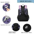thumbnail image 4 of FORMRS Unisex School Backpack 17" Student Travel Bag with Laptop Compartment, Black Cat Walking, 4 of 7