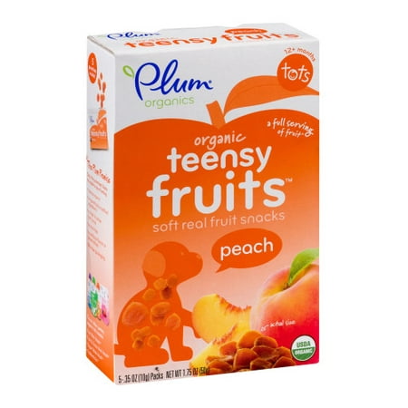 Plum Organics Teensy Fruits Peach, 1.75oz