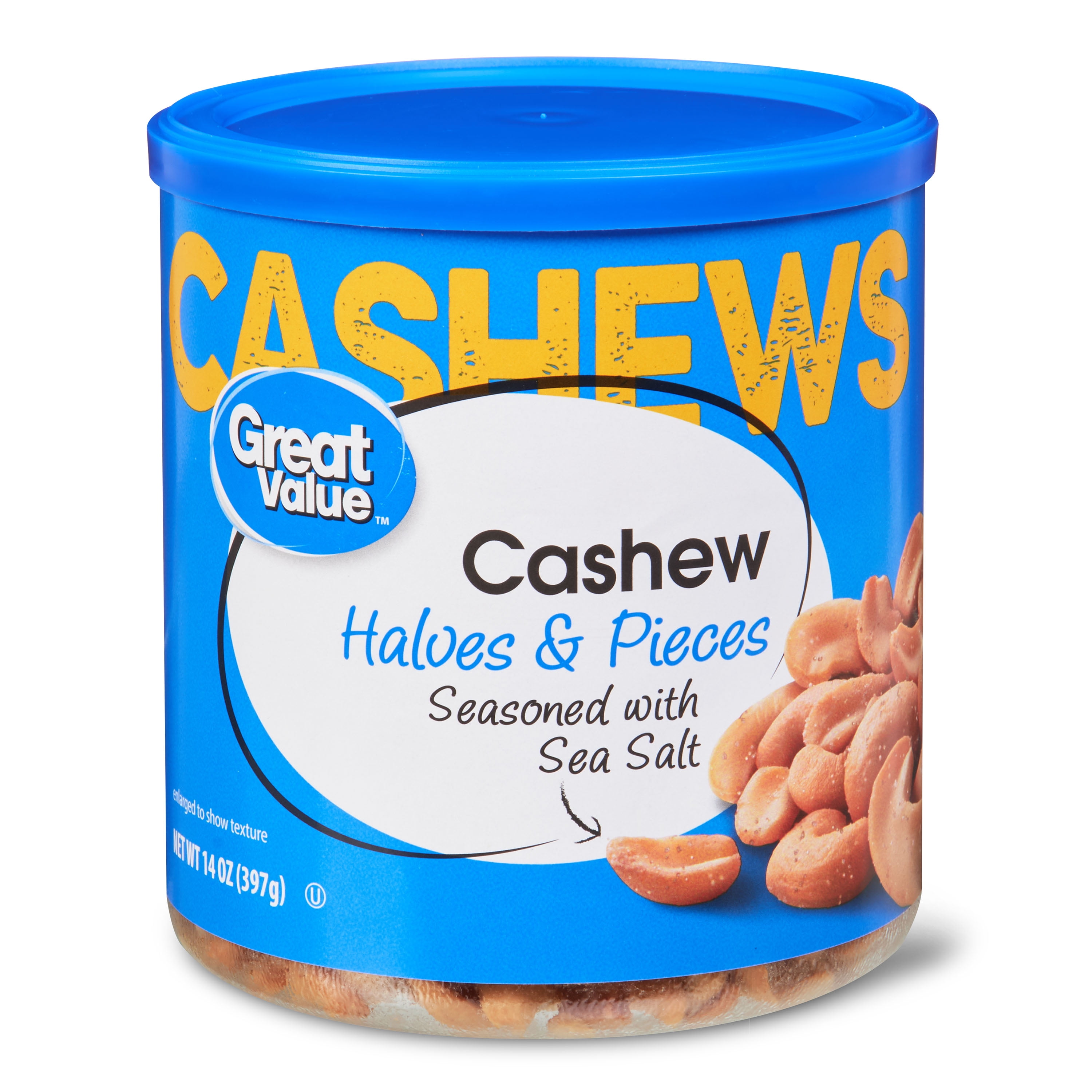 Great Value Cashew Halves and Pieces, 14 oz