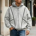 thumbnail image 2 of Chandail à Capuche Mode Urbaine Lourd pour Hommes pour Automne Hiver, Mode Décontractée Confortable, Chandail Chaud avec Design Classique, 2 of 9