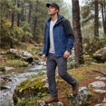 thumbnail image 7 of Dresfit Rain Jacket for Men with Hood Windproof Hooded Windbreaker Jacket 2026 Summer Long Sleeve Zip Up Travel Raincoat Big and Tall Packable Raincoats L, 7 of 7