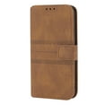 thumbnail image 2 of Dteck Wallet Case For iPhone 11,Shockproof Card Slot Kickstand Wristband Soft TPU Flip Leather Case Cover,Brown, 2 of 9