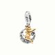 thumbnail image 1 of Real 925 Disco De Plata Esterlina 100 Aniversario Donald Duck Love Charms Beads Fit Pandora 925 Pulseras Originales Fino DIY Joyería Regalos, 1 of 4