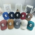thumbnail image 2 of Maytalsory Ladies Letter C Snap-back Hat Comfortable And Breathable Adjustable Cap Sun Protection Light-weight grey, 2 of 6