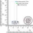 thumbnail image 4 of Full Eternity Band Baguette Ring CZ 925 Sterling Silver Size 7, 4 of 6