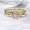 Golden, variant on Interwoven Pattern Spot Drill Zircon Ring: Geometric Alloy Rings for Women, Gift Jewelry