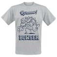 thumbnail image 1 of Super Mario - Camiseta Bowser Rawr para Hombre (Gris Jaspeado), 1 of 2