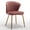 Rose, variant on Modern Velvet Armless Accent Chair, Channel Tufted Dining Chair with Gold Metal Legs, Upholstered Side Chair for Living Room Bedroom Small Spaces