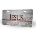 thumbnail image 2 of Yehwow Jesus Quotes Metal Car Plate Decorative Aluminum License Plate Tag Sign, 2 of 5
