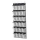 thumbnail image 5 of Organizador de zapatos colgantes Estante de almacenamiento de zapatos colgantes 24 bolsillos Accesorio plegable portátil para la pared del dormitorio Negro Sunnimix organizador de zapatos de puerta, 5 of 8