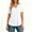 White, variant on Women's Solid V-Neck Short Sleeve Basic T-Shirt, Summer Basic Everyday Tee for Women, Women's Blue,Size S-2XL