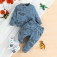 Baby Boy Outfits Boys Long Sleeve Dinosaur Cartoon Print Pullover