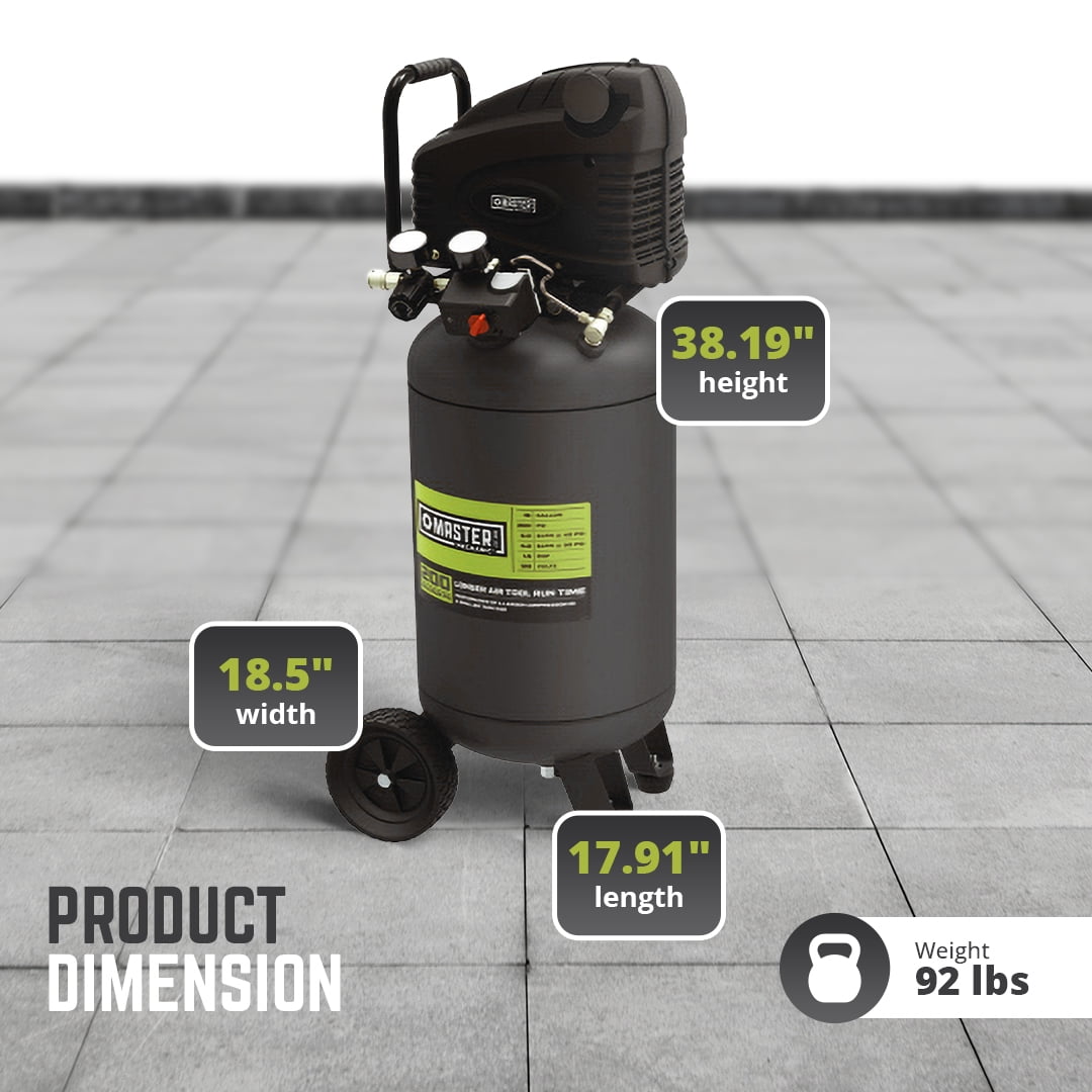 MAT Original Parts Green 1.5 HP Portable Heavy Duty Air Compressor 15 gal