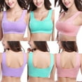 thumbnail image 5 of Women's Lace Anti Emptied Yoga Bra Seamless Underwear Ladies Running Fitness Sports Wire Free Bra, 5 of 8