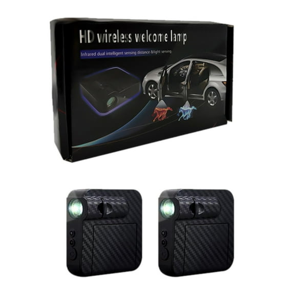 2pcs Car Door Light Projector Custom Pattern and Logo Led Car Door Lights Logo Projector USB Rechargeable Door Step Courtesy Welcome Lights