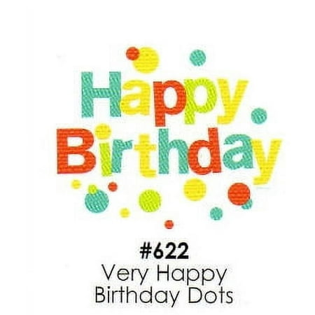 Very Happy Birthday Dots Cake Decoration Edible Frosting Photo Sheet