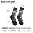 thumbnail image 2 of Pofeuu Geometric Bull Design Print Crew Socks, Adult Running Hiking Socks for Youth and Adult, 2 of 6