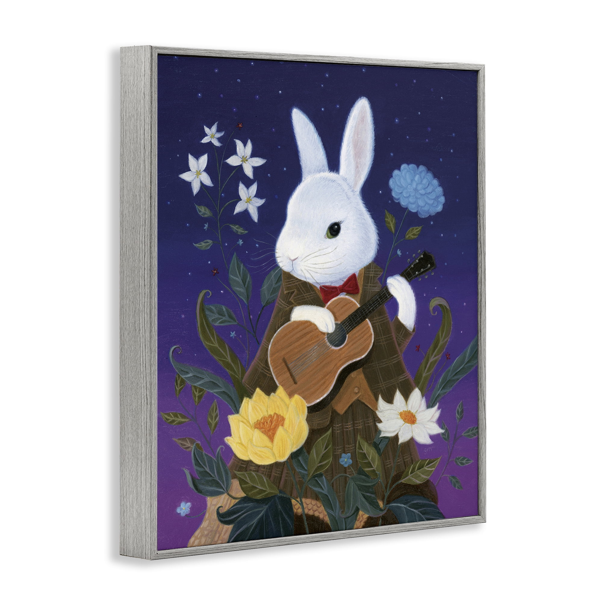 Stupell Industries Maria Von Carrot Gray Framed Giclee Art, design by Gina Matarazzo