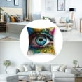 thumbnail image 5 of Splash Colorful Eye Pillow Cushion Cover, Graffiti Street Art Spray Painting Shape, Decorated Square Retro Pillow Cover, Decorated Sofa Pillow Cover 1 Set 2, Various Sizes, 5 of 7