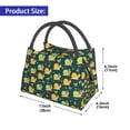 thumbnail image 3 of Ratiio Snails And Butterfies Pattern Portable Insulation Lunch Bag, Insulated Food Delivery Bag, Meal Grocery Tote Insulation Bag Large Capacity Reusable Warming Bag, 3 of 7