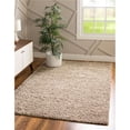 thumbnail image 1 of Unique Loom 3127992 10 x 13 ft. Solid Shag Rectangular Rug, Taupe, 1 of 5