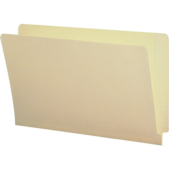 Business Source, BSN17255, 2-Ply End Tab Manila File Folders, 100 / Box